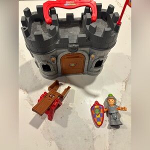 Fisher price little people play n go castle knight